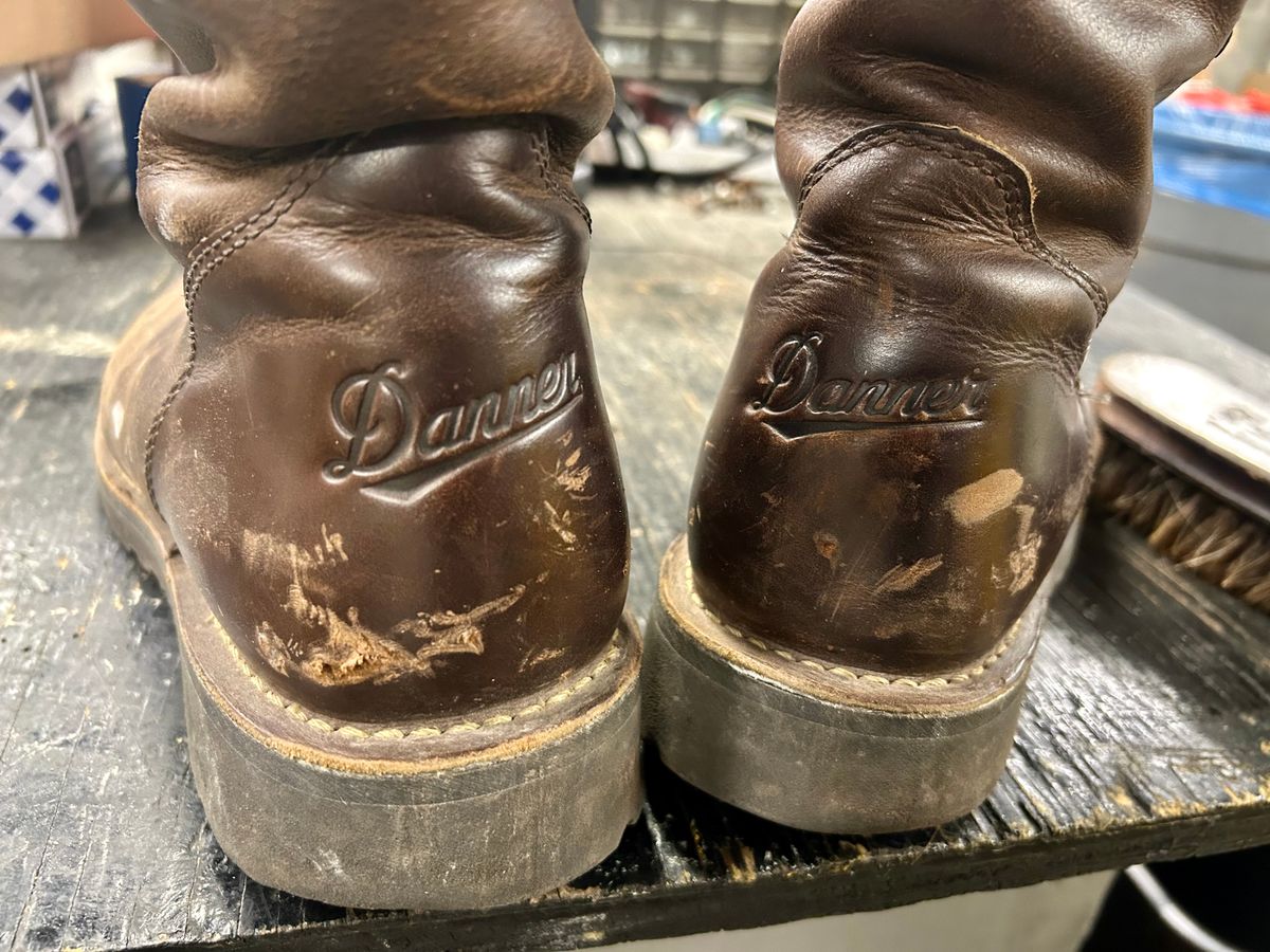 Photo by Vic on March 20, 2026 of the Danner Bull Run Wellington PT in Brown Full Grain.