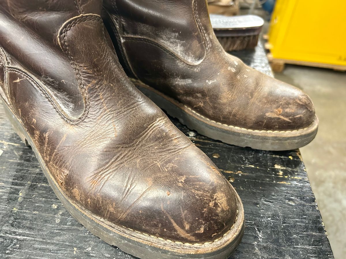 Photo by Vic on March 20, 2026 of the Danner Bull Run Wellington PT in Brown Full Grain.