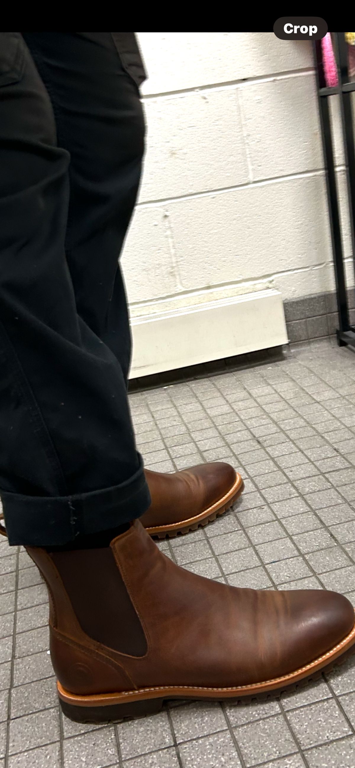 Photo by Vic on October 7, 2025 of the Carolina Gold Chelsea in Brown Veg Tan.