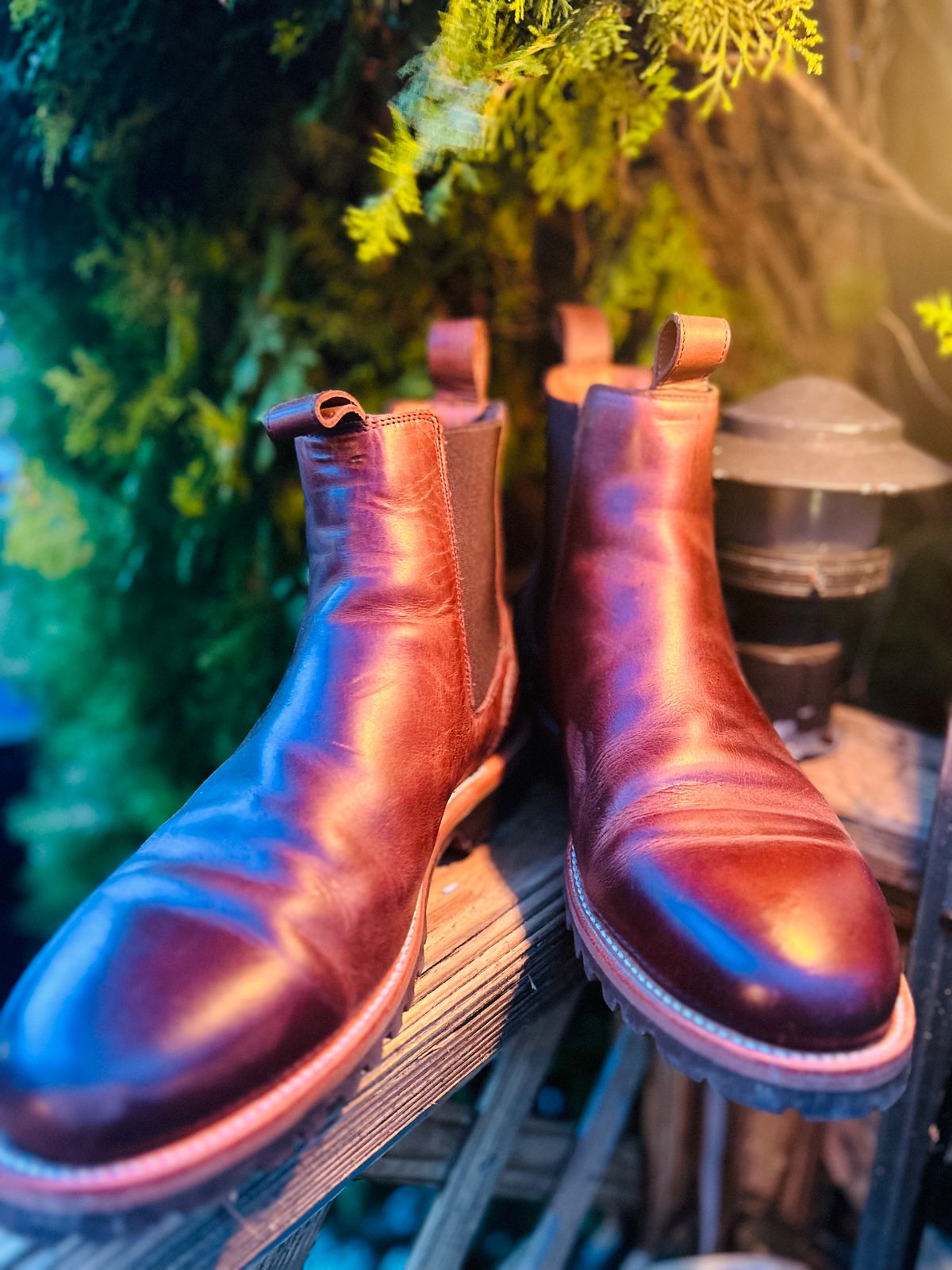 Photo by Vic on March 22, 2026 of the Carolina Gold Chelsea in Unknown Natural Veg Tan.