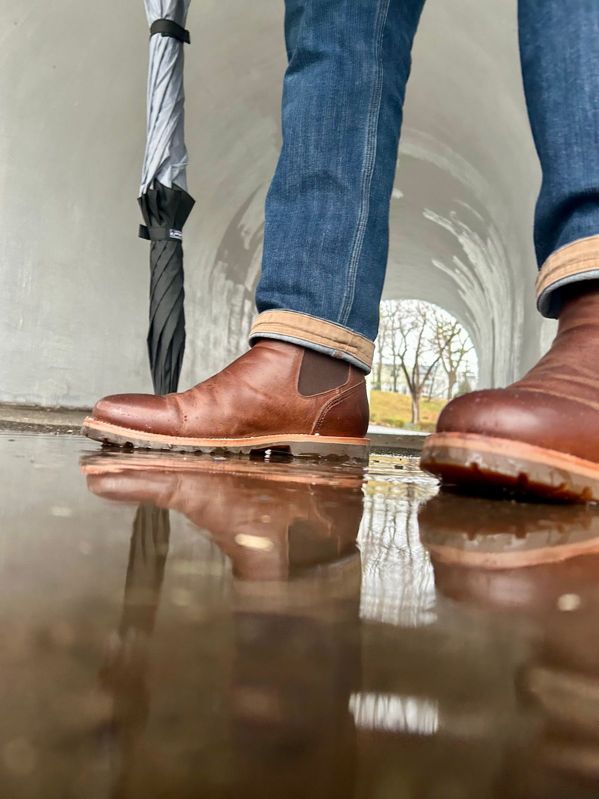 Photo by Vic on March 23, 2026 of the Carolina Gold Chelsea in Unknown Natural Veg Tan.