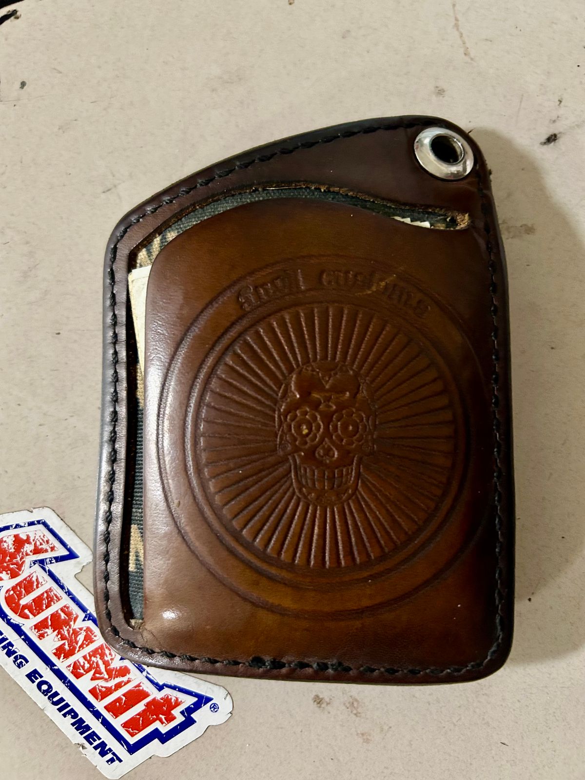 Photo by Vic on October 10, 2025 of the Anvil Wallet in Unknown Natural Veg Tan.