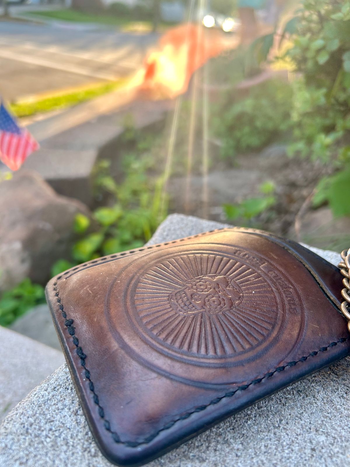 Photo by Vic on May 17, 2026 of the Anvil Wallet in Unknown Natural Veg Tan.