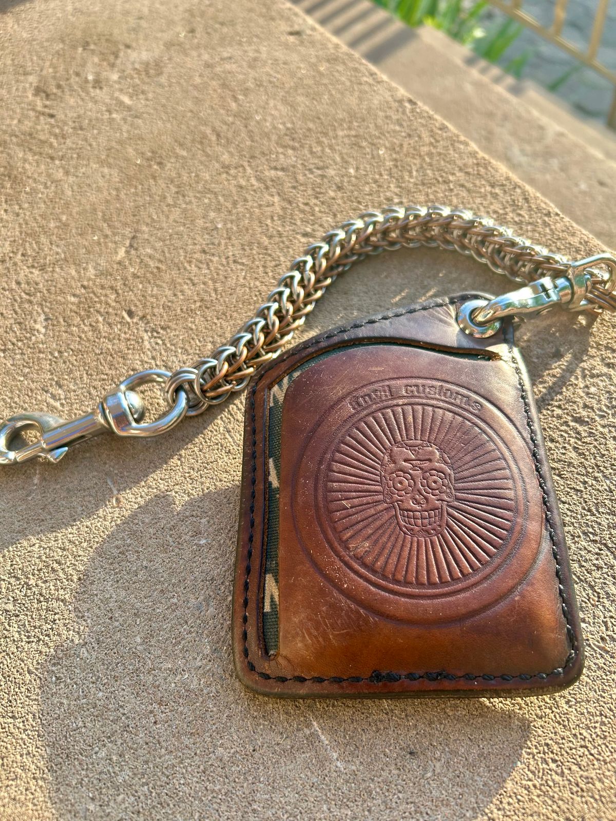 Photo by Vic on May 17, 2026 of the Anvil Wallet in Unknown Natural Veg Tan.