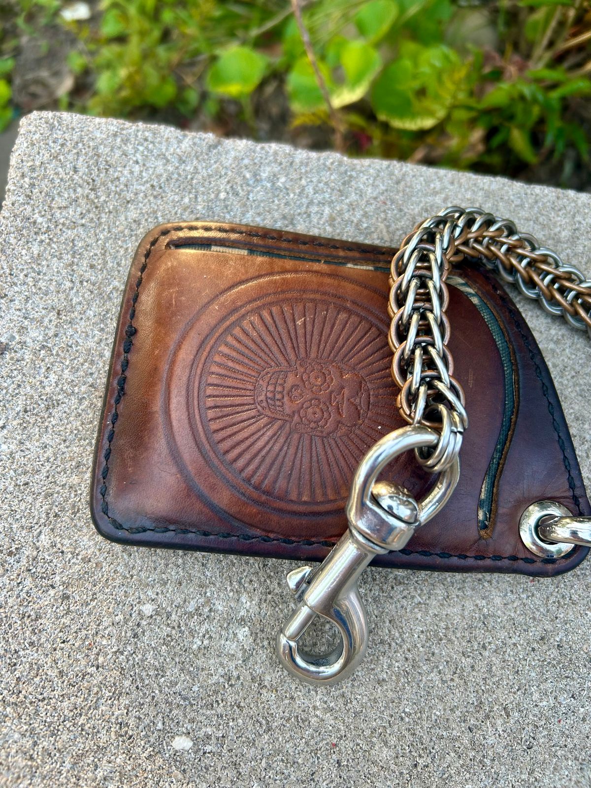 Photo by Vic on May 17, 2026 of the Anvil Wallet in Unknown Natural Veg Tan.