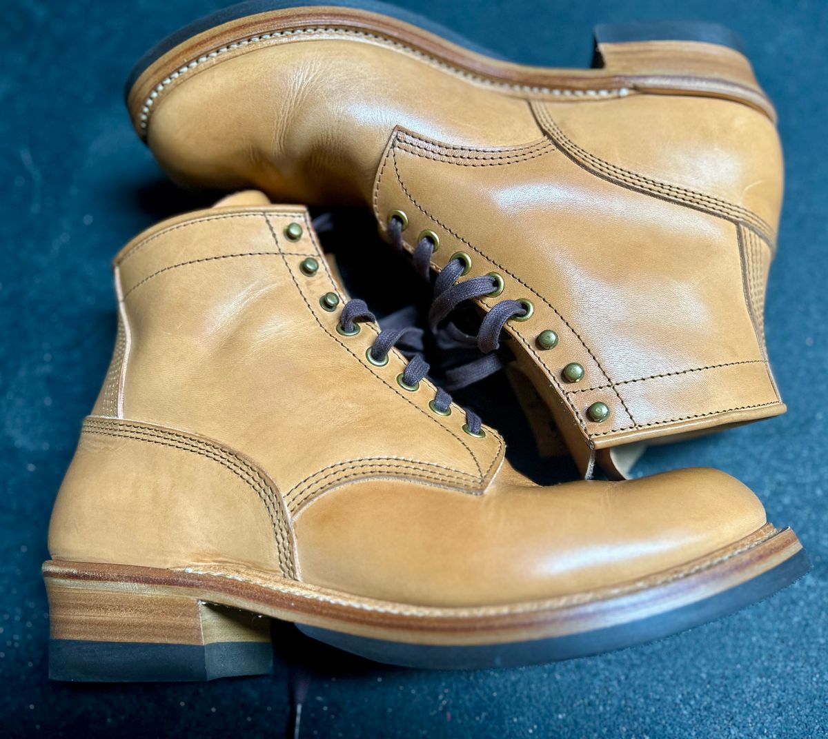 Photo by Vic on May 5, 2026 of the John Lofgren Steel Gang Boot in Badalassi Carlo Bone Minerva Liscio.