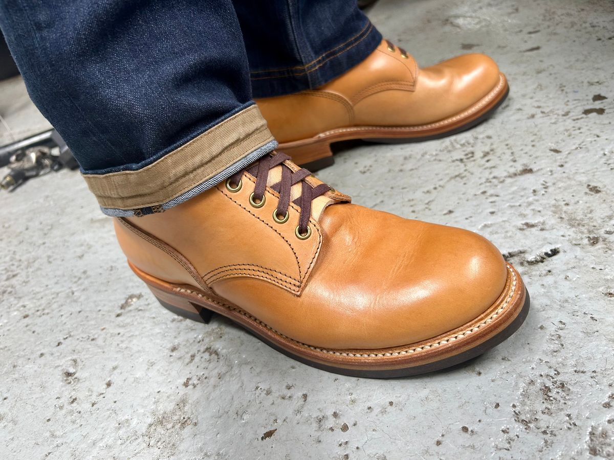 Photo by Vic on May 5, 2026 of the John Lofgren Steel Gang Boot in Badalassi Carlo Bone Minerva Liscio.