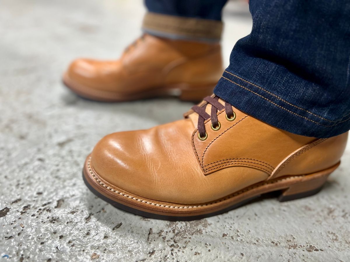 Photo by Vic on May 5, 2026 of the John Lofgren Steel Gang Boot in Badalassi Carlo Bone Minerva Liscio.