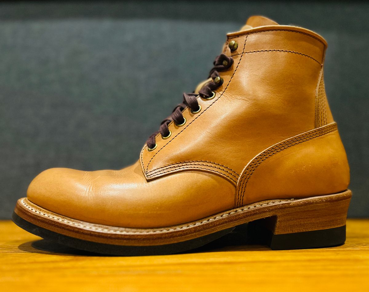 Photo by Vic on May 6, 2026 of the John Lofgren Steel Gang Boot in Badalassi Carlo Bone Minerva Liscio.