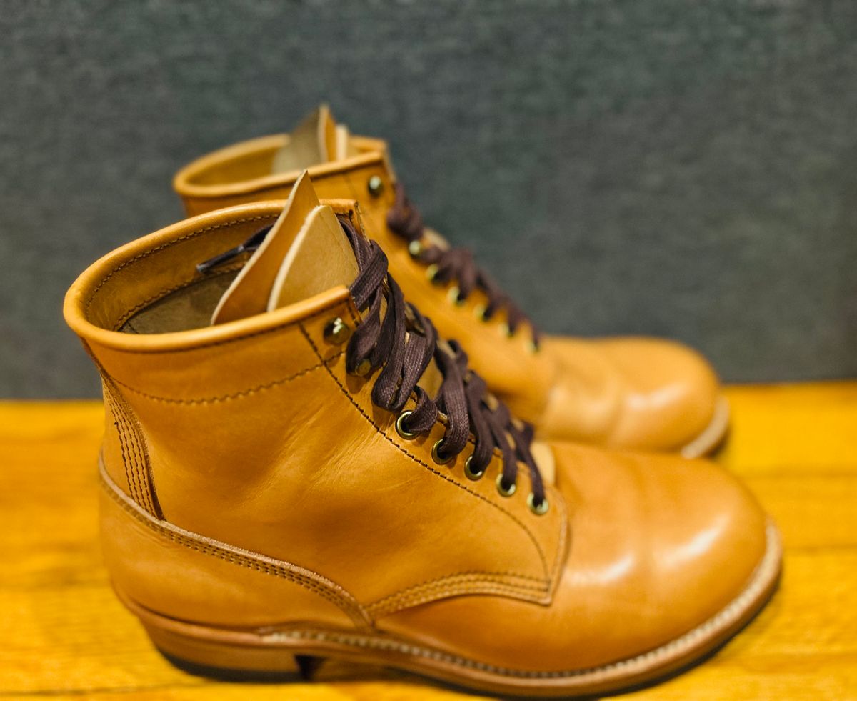 Photo by Vic on May 6, 2026 of the John Lofgren Steel Gang Boot in Badalassi Carlo Bone Minerva Liscio.
