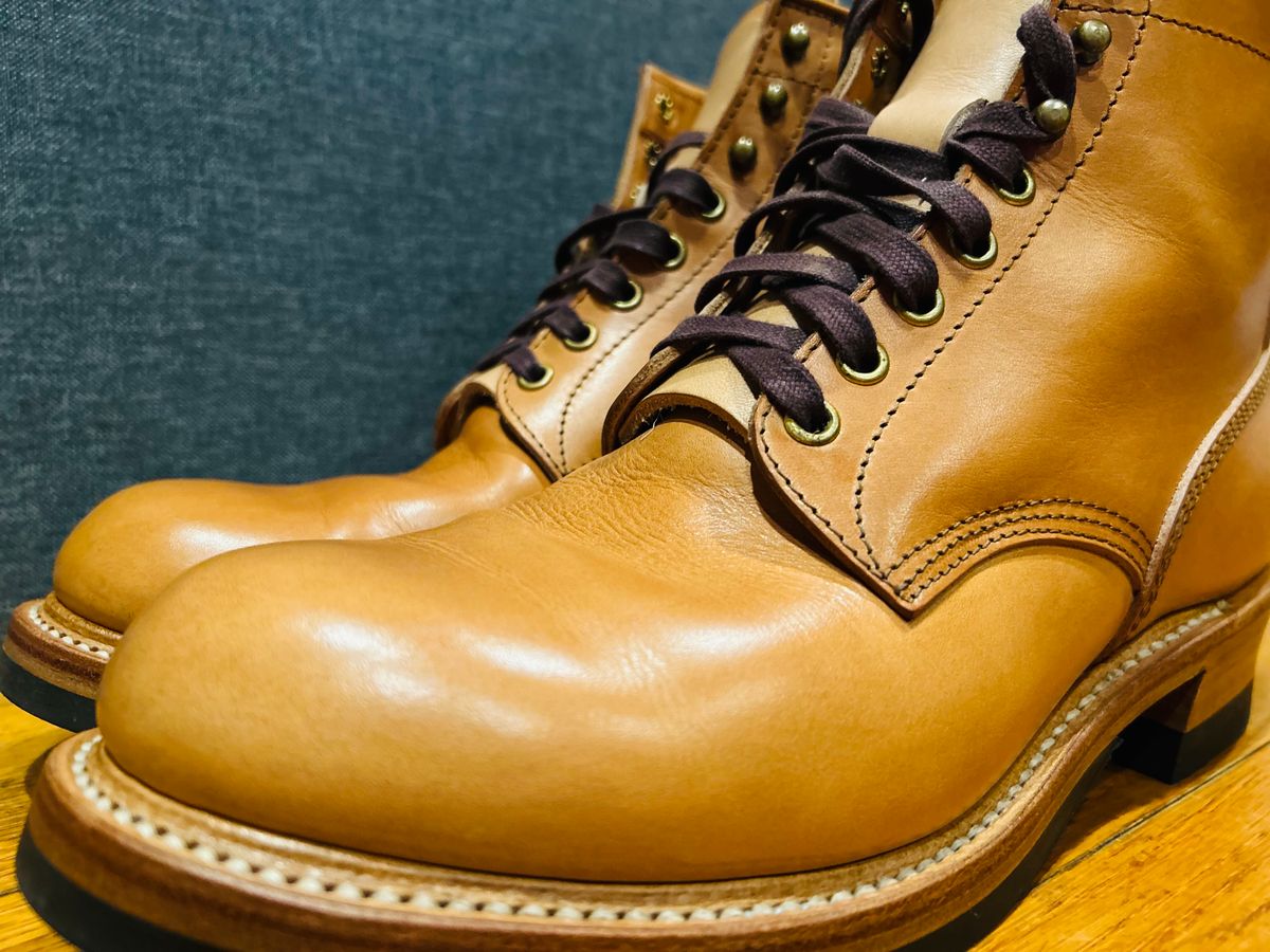 Photo by Vic on May 6, 2026 of the John Lofgren Steel Gang Boot in Badalassi Carlo Bone Minerva Liscio.