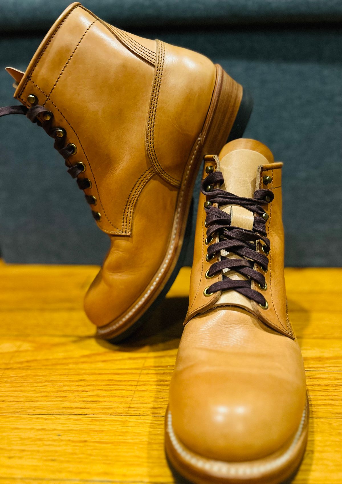Photo by Vic on May 6, 2026 of the John Lofgren Steel Gang Boot in Badalassi Carlo Bone Minerva Liscio.