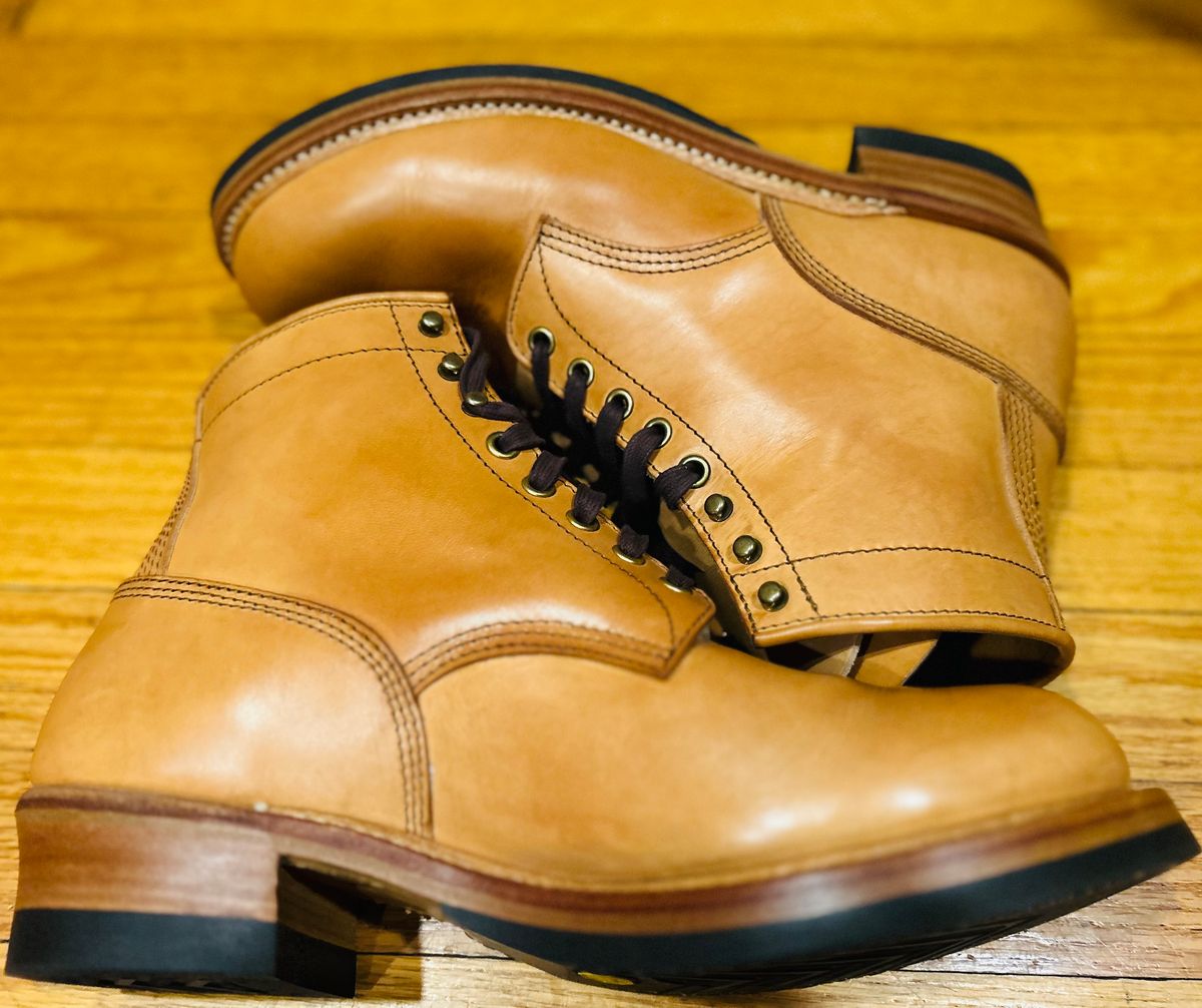 Photo by Vic on May 6, 2026 of the John Lofgren Steel Gang Boot in Badalassi Carlo Bone Minerva Liscio.