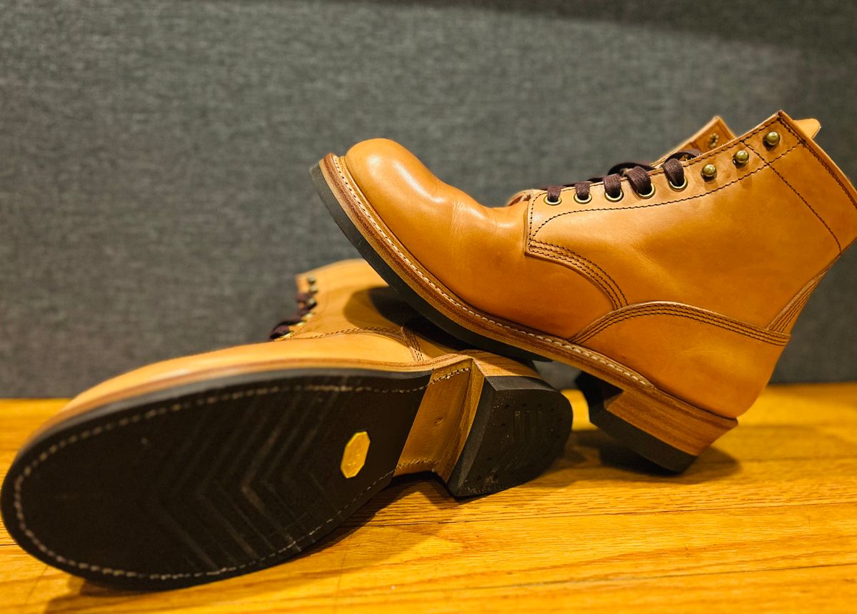 Photo by Vic on May 6, 2026 of the John Lofgren Steel Gang Boot in Badalassi Carlo Bone Minerva Liscio.