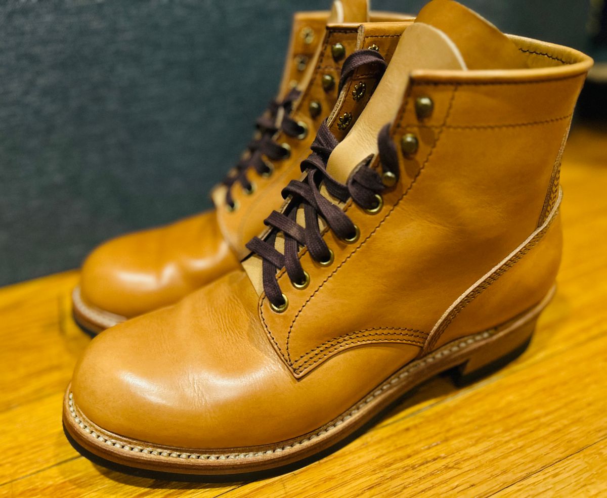 Photo by Vic on May 6, 2026 of the John Lofgren Steel Gang Boot in Badalassi Carlo Bone Minerva Liscio.