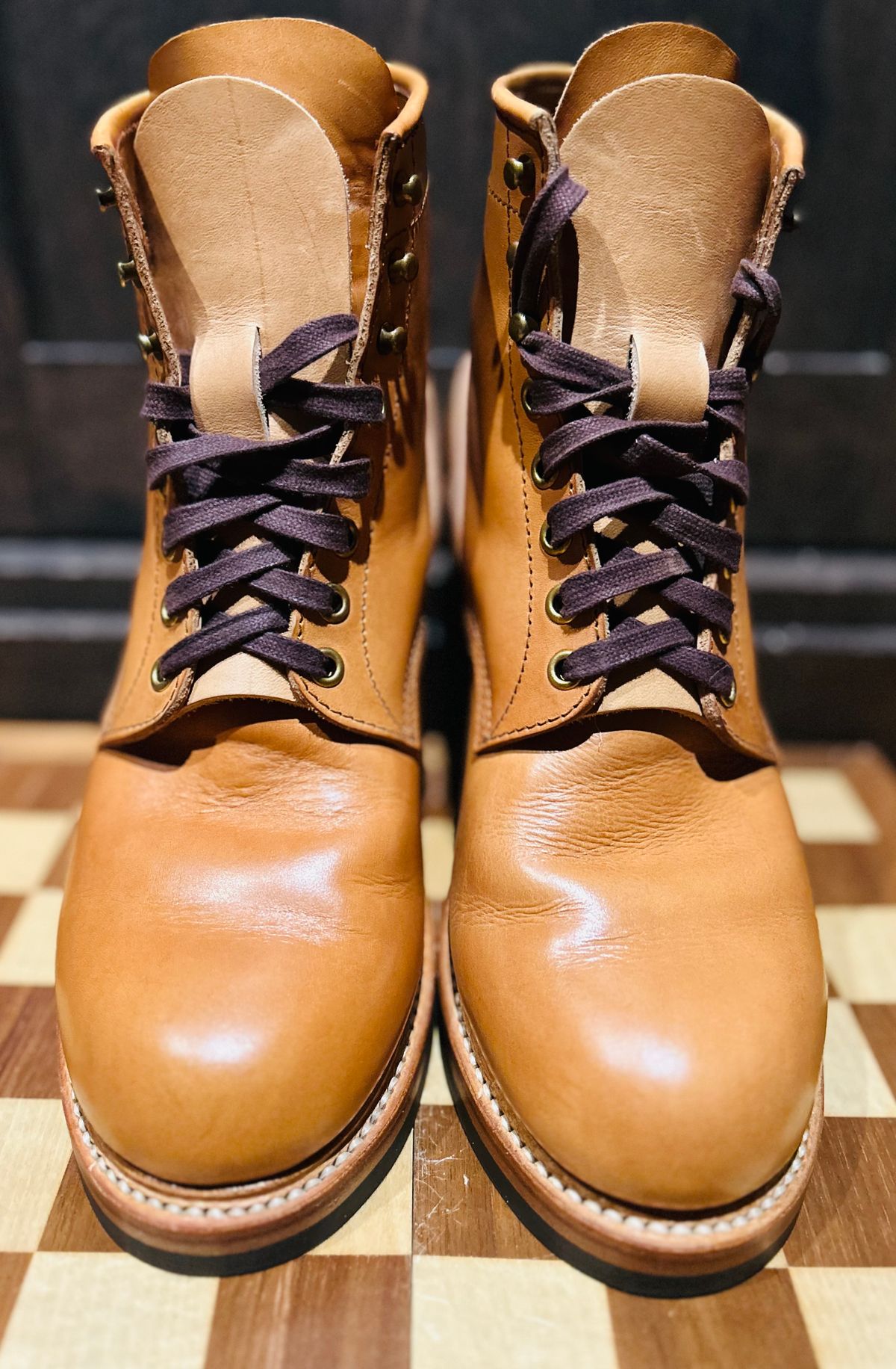 Photo by Vic on May 6, 2026 of the John Lofgren Steel Gang Boot in Badalassi Carlo Bone Minerva Liscio.