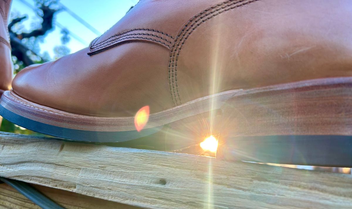 Photo by Vic on May 7, 2026 of the John Lofgren Steel Gang Boot in Badalassi Carlo Bone Minerva Liscio.