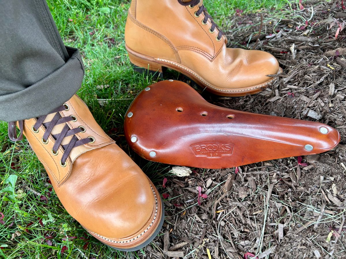 Photo by Vic on May 10, 2026 of the John Lofgren Steel Gang Boot in Badalassi Carlo Bone Minerva Liscio.