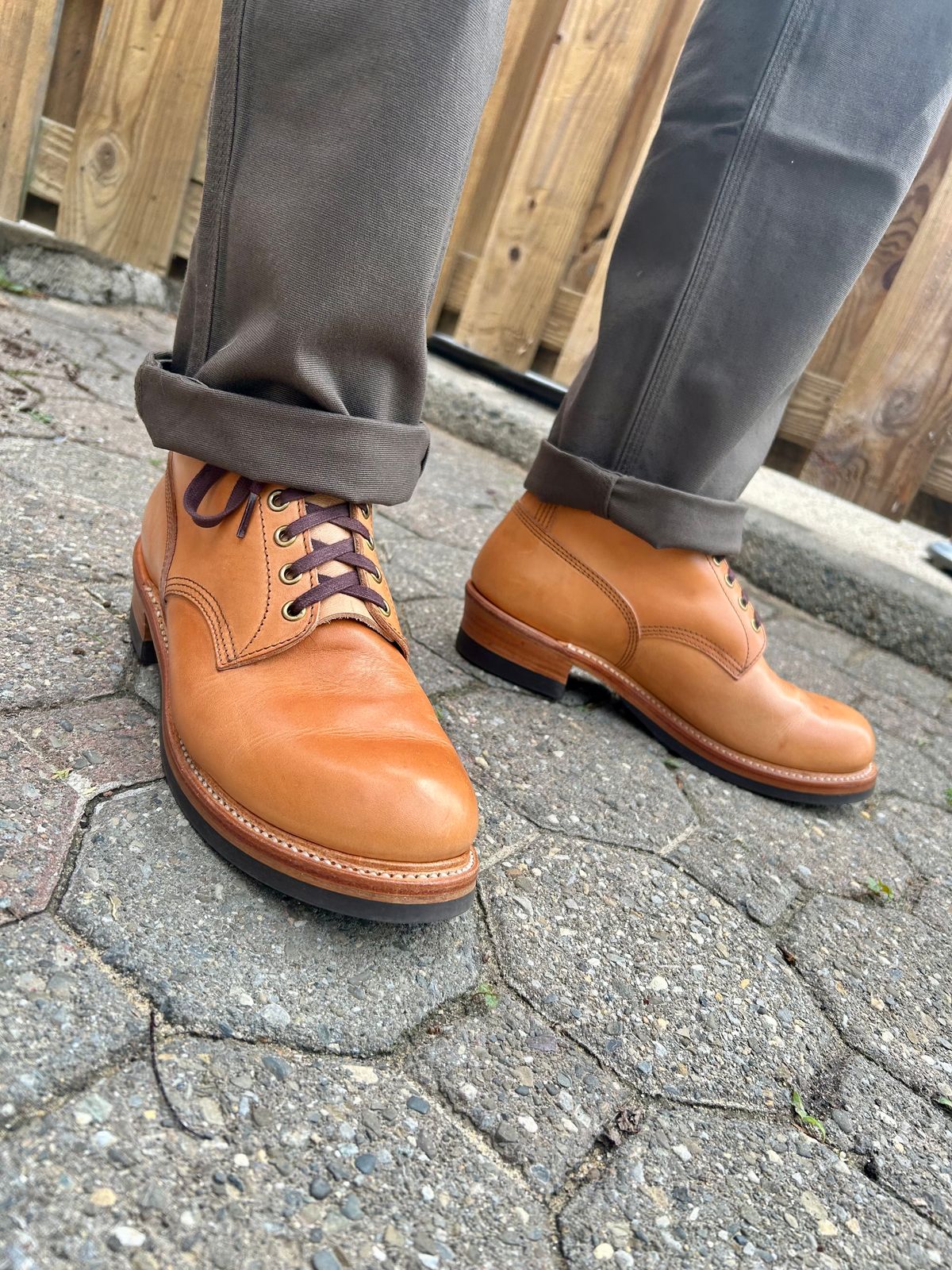 Photo by Vic on May 10, 2026 of the John Lofgren Steel Gang Boot in Badalassi Carlo Bone Minerva Liscio.