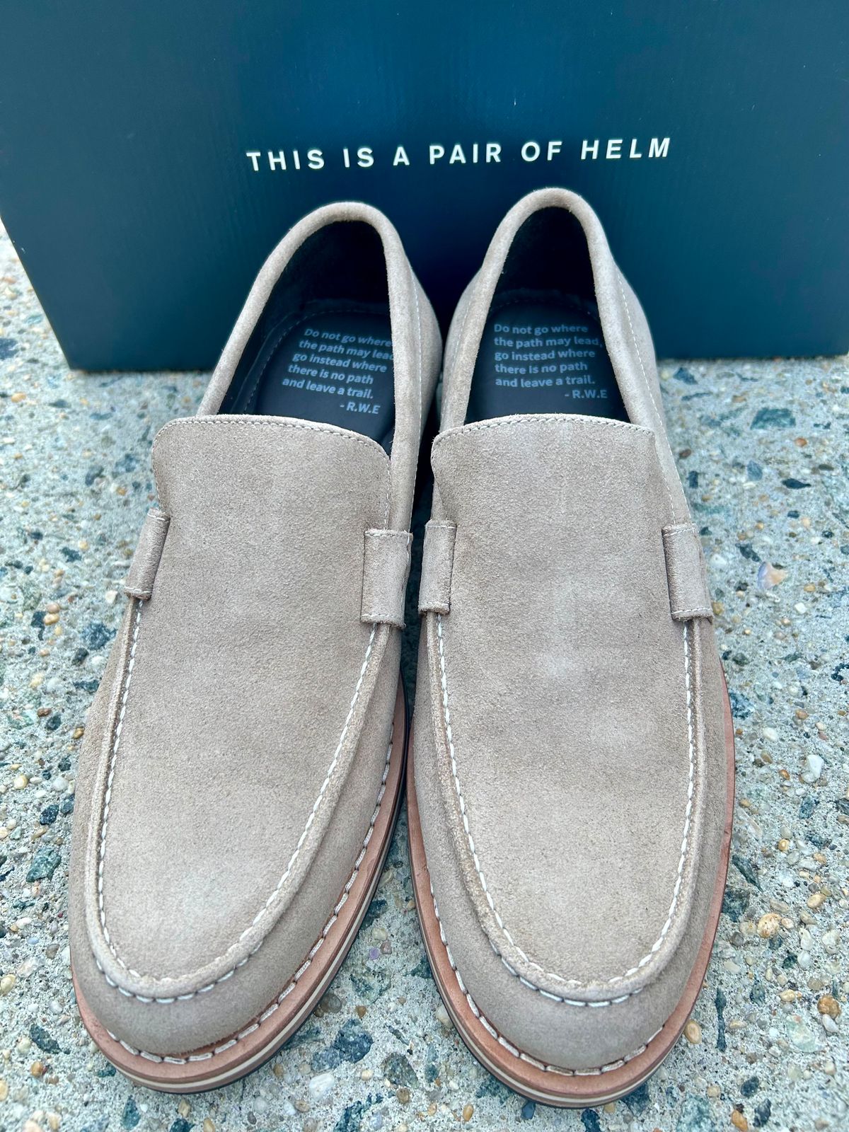 Photo by Vic on May 7, 2026 of the HELM Boots The Wilson in Helm Boots / Tan Suede.