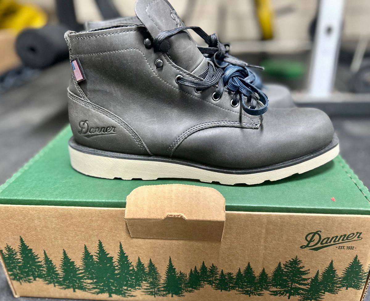 Photo by Vic on April 21, 2026 of the Danner Douglas Charcoal GTX in Black Full Grain.