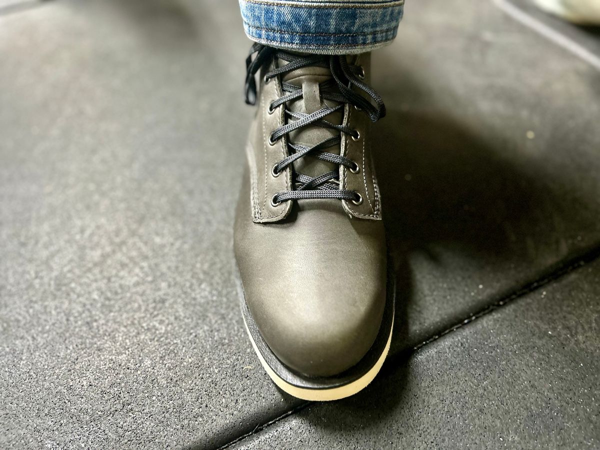 Photo by Vic on April 21, 2026 of the Danner Douglas Charcoal GTX in Black Full Grain.