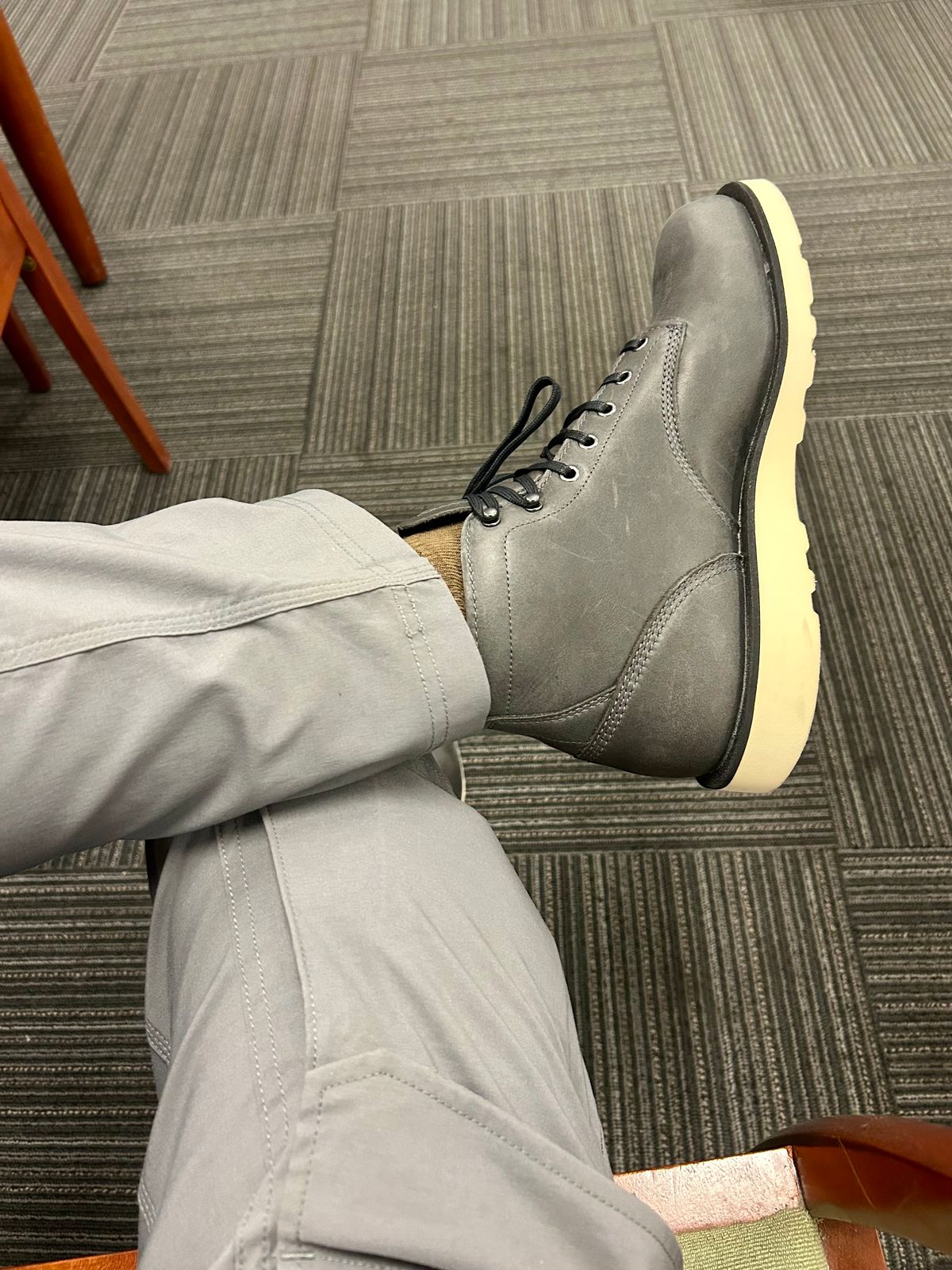 Photo by Vic on April 25, 2026 of the Danner Douglas Charcoal GTX in Black Full Grain.