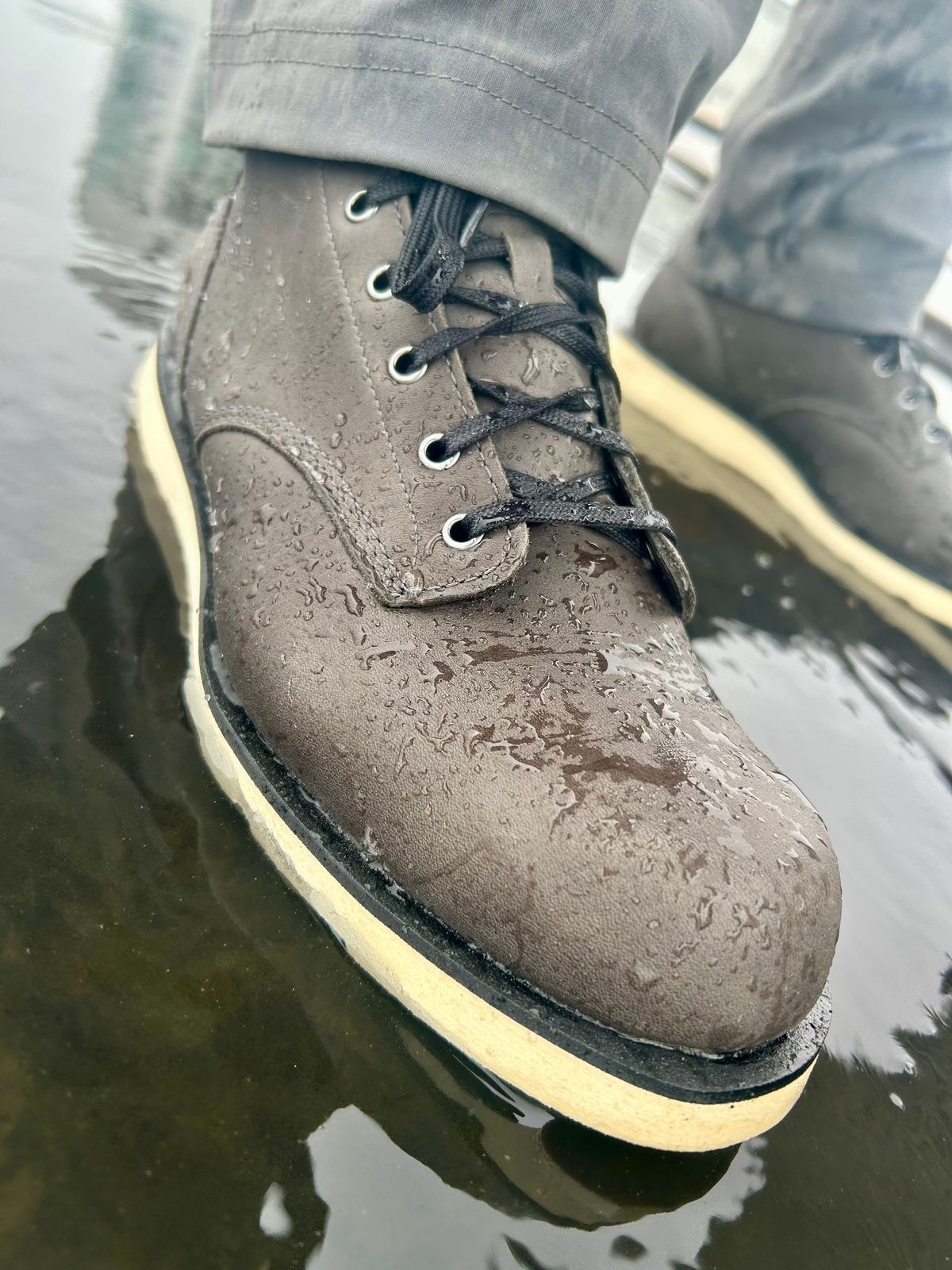 Photo by Vic on April 25, 2026 of the Danner Douglas Charcoal GTX in Black Full Grain.