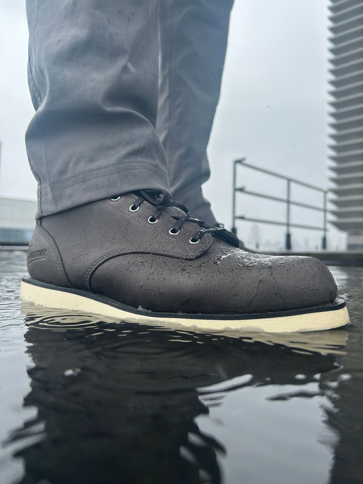 Photo by Vic on April 25, 2026 of the Danner Douglas Charcoal GTX in Black Full Grain.