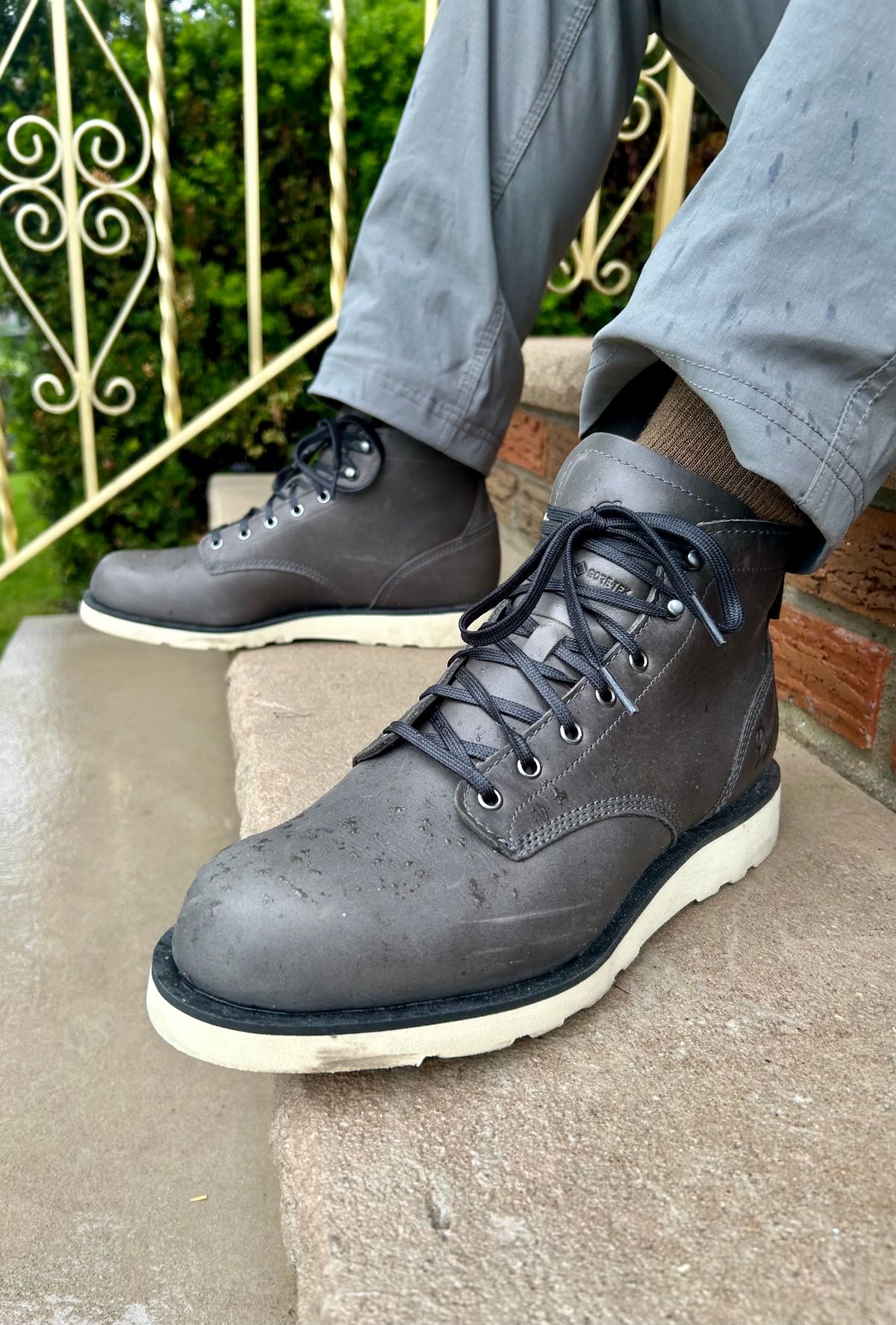 Photo by Vic on May 24, 2026 of the Danner Douglas Charcoal GTX in Black Full Grain.