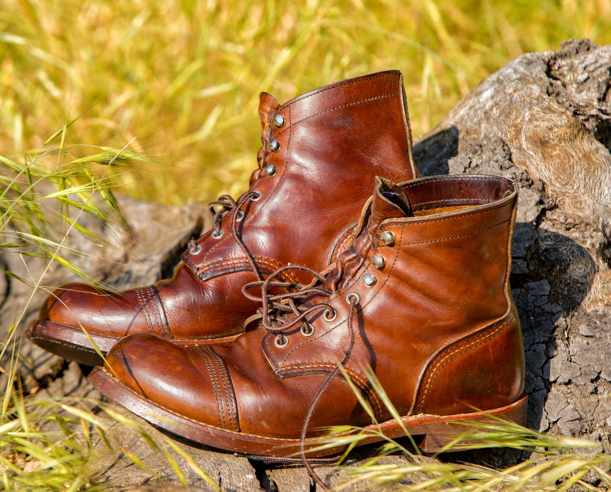 Photo by gloitz on April 19, 2024 of the Red Wing Iron Ranger in S.B. Foot Copper Rough and Tough.