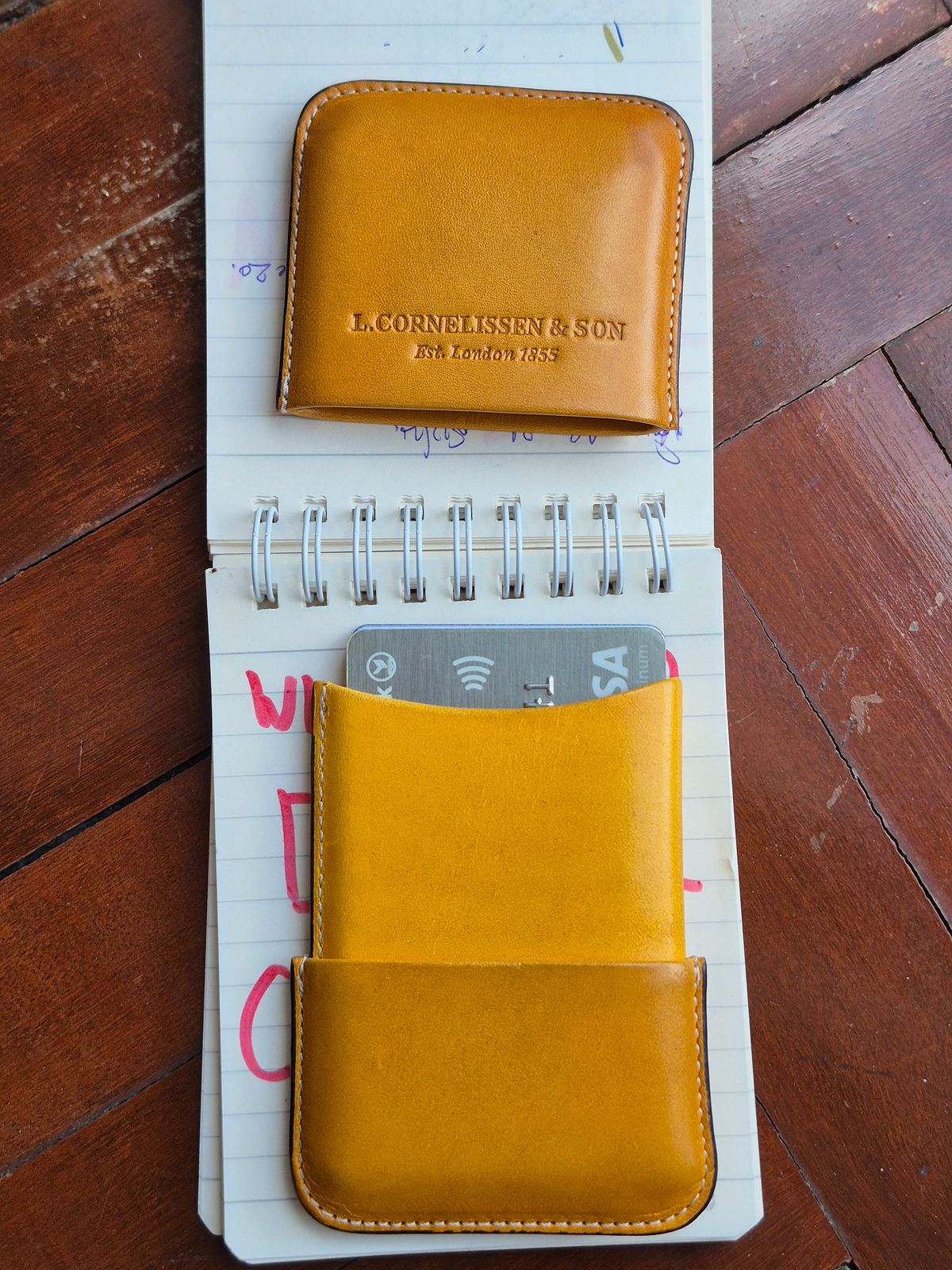 Photo by ice_rockster on November 3, 2025 of the L.Cornelissen & Son Leather Card Holders in Unknown Leather.