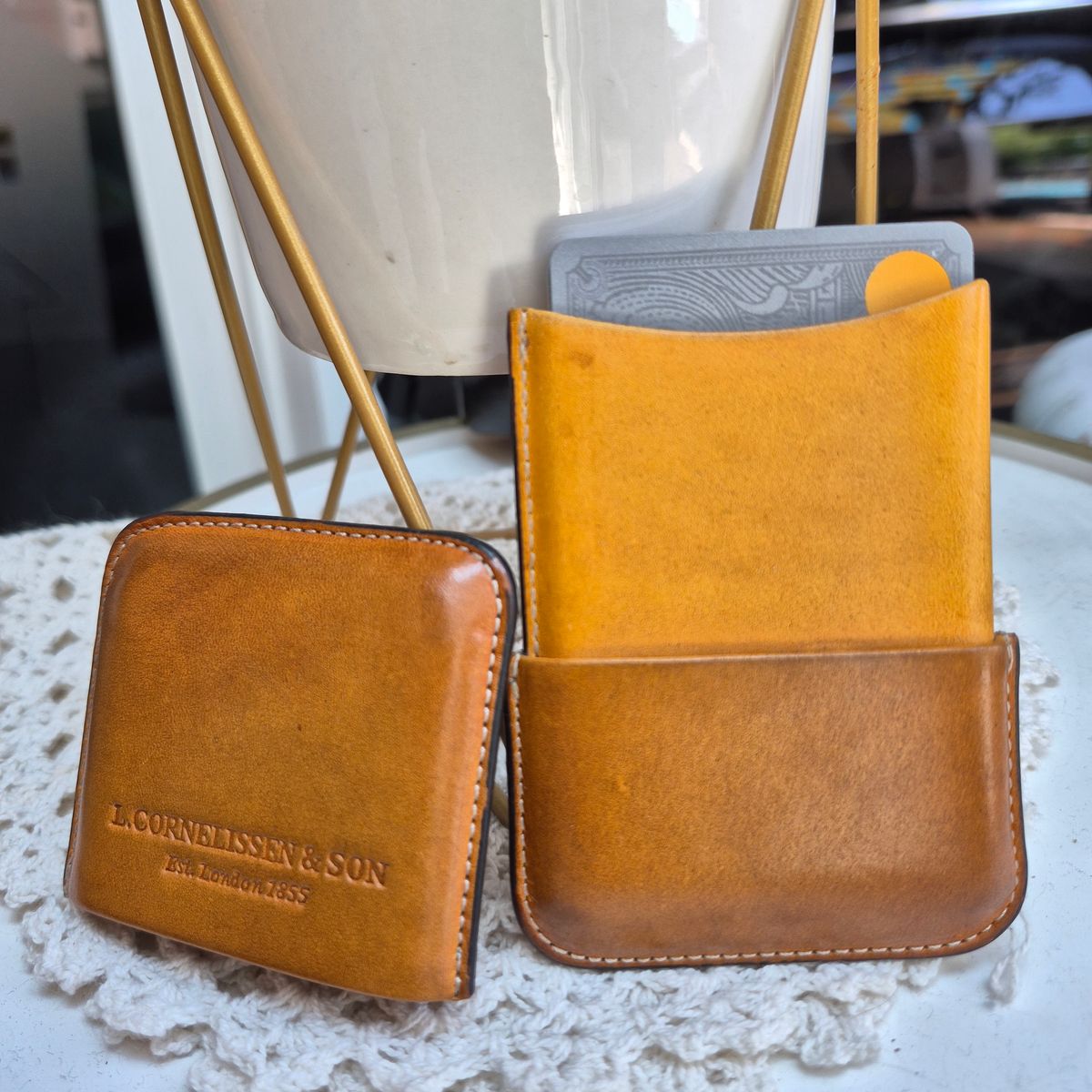 Photo by ice_rockster on April 5, 2026 of the L.Cornelissen & Son Leather Card Holders in Unknown Leather.