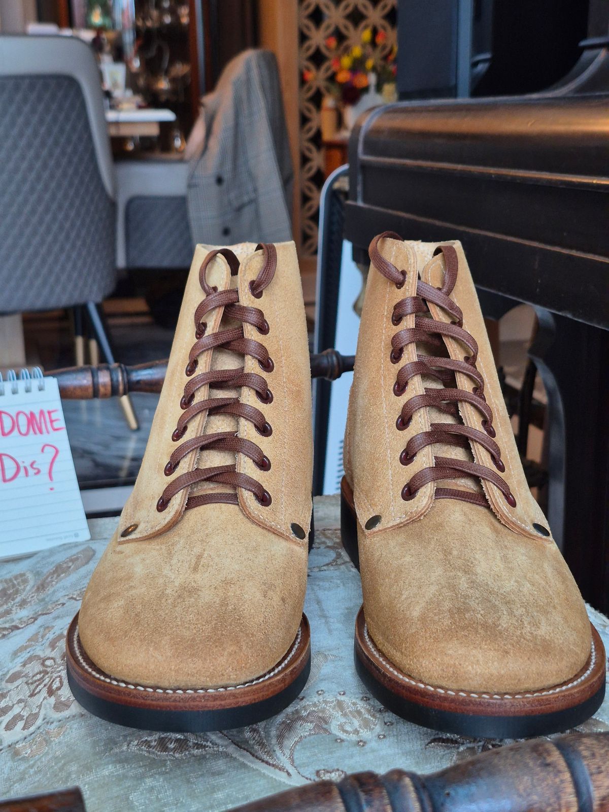 Photo by ice_rockster on October 2, 2025 of the Buzz Rickson M-43 in Buzz Rickson M-43 Wax-treated Roughout Cowhide.