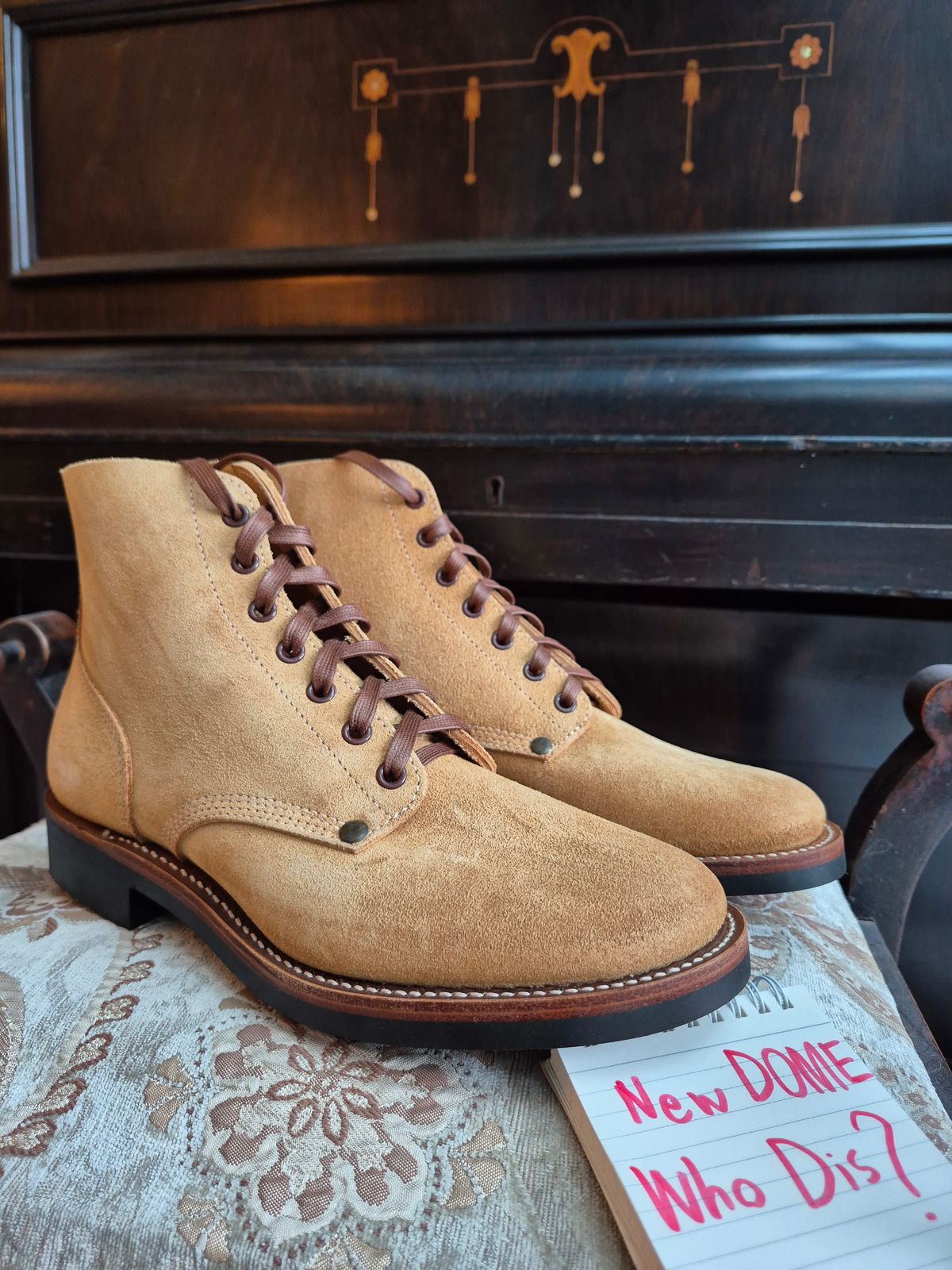Photo by ice_rockster on October 2, 2025 of the Buzz Rickson M-43 in Buzz Rickson M-43 Wax-treated Roughout Cowhide.