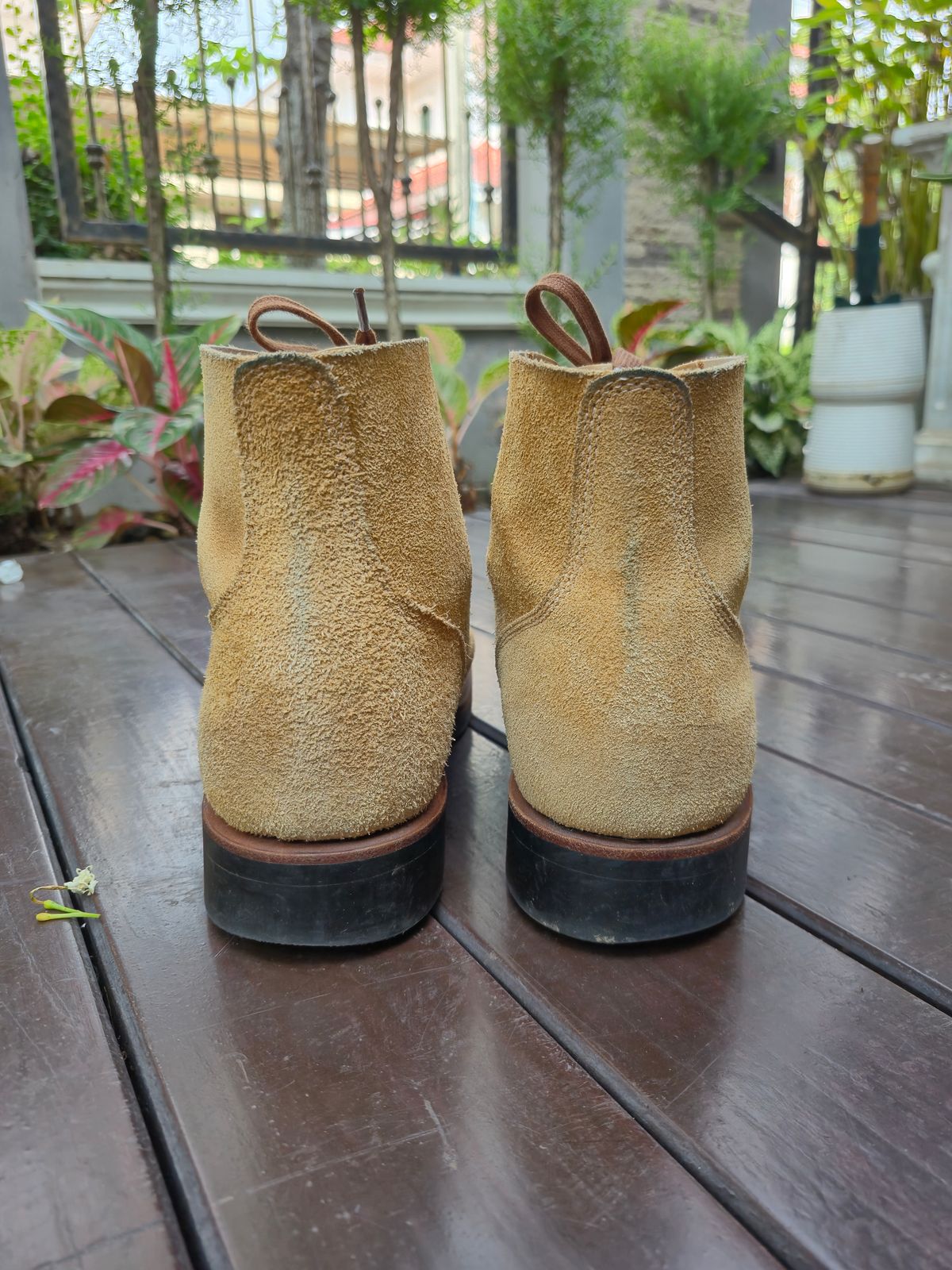 Photo by ice_rockster on December 5, 2025 of the Buzz Rickson M-43 in Buzz Rickson M-43 Wax-treated Roughout Cowhide.