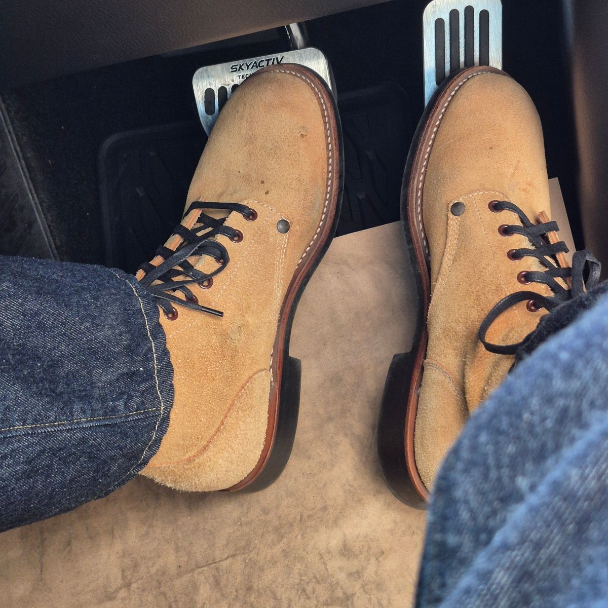 Photo by ice_rockster on February 1, 2026 of the Buzz Rickson M-43 in Buzz Rickson M-43 Wax-treated Roughout Cowhide.