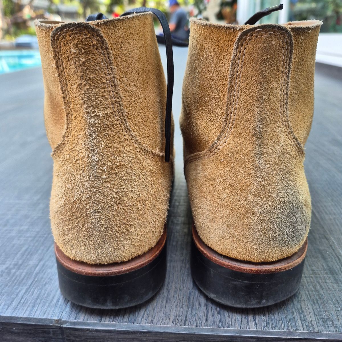 Photo by ice_rockster on February 1, 2026 of the Buzz Rickson M-43 in Buzz Rickson M-43 Wax-treated Roughout Cowhide.