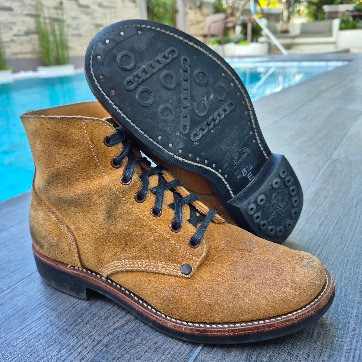 Photo by ice_rockster on March 1, 2026 of the Buzz Rickson M-43 in Buzz Rickson M-43 Wax-treated Roughout Cowhide.