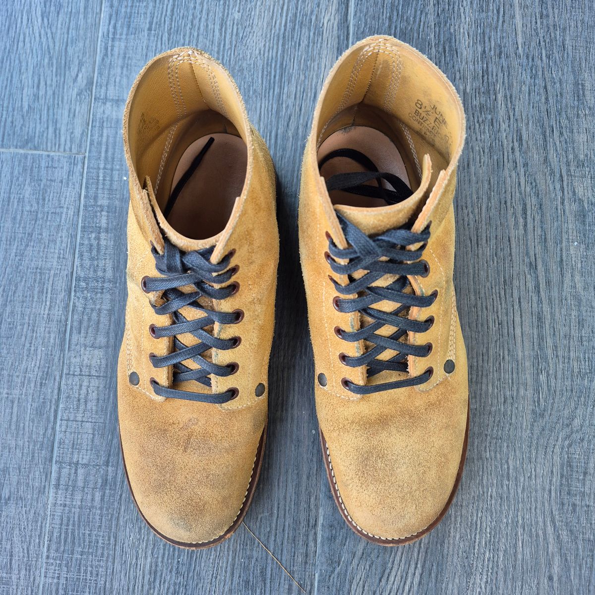 Photo by ice_rockster on March 1, 2026 of the Buzz Rickson M-43 in Buzz Rickson M-43 Wax-treated Roughout Cowhide.