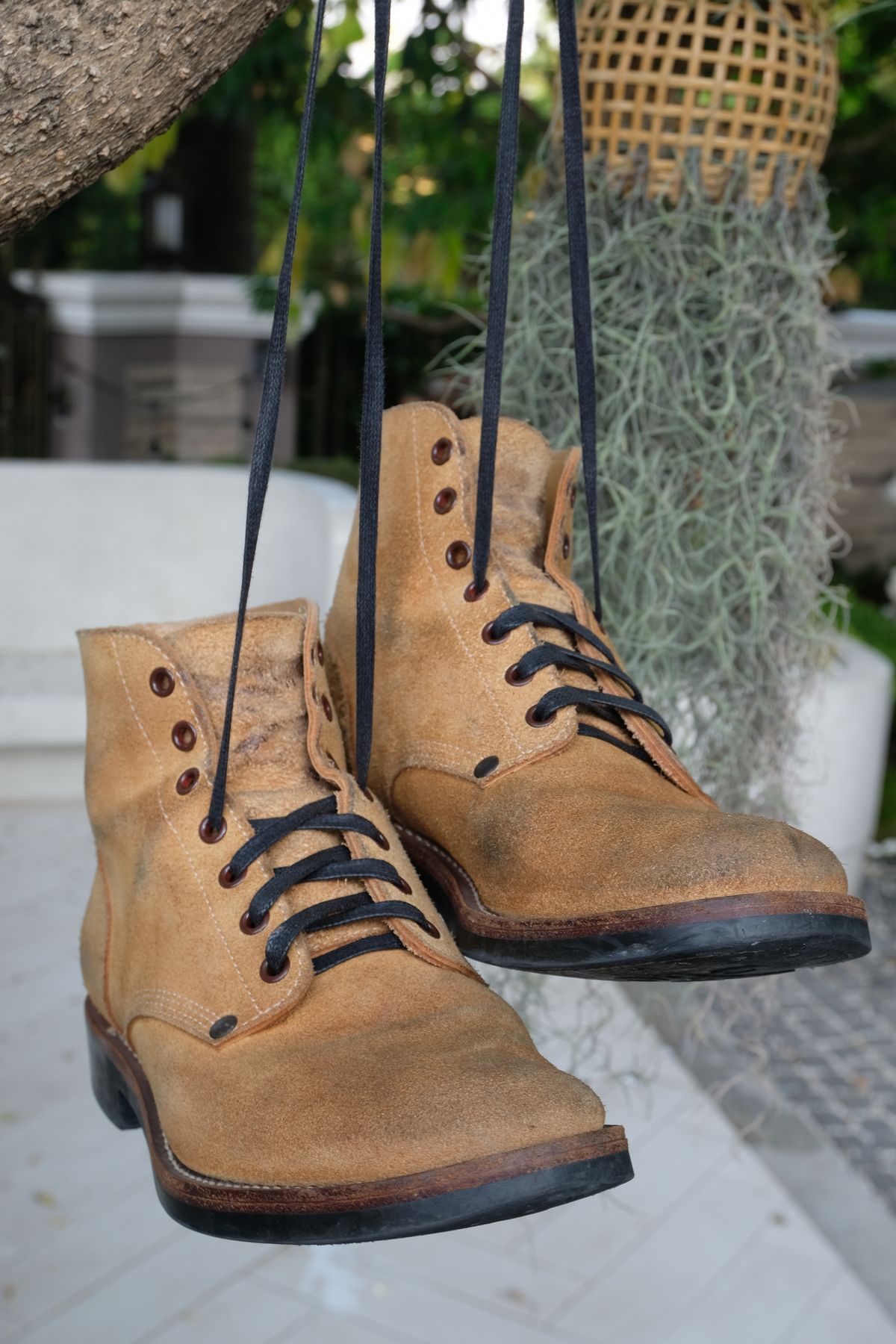 Photo by ice_rockster on April 5, 2026 of the Buzz Rickson M-43 in Buzz Rickson M-43 Wax-treated Roughout Cowhide.