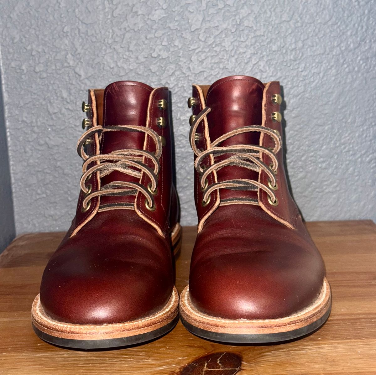 Photo by sierraStyled on October 5, 2024 of the Grant Stone Diesel Boot in Horween Color 8 Chromexcel.