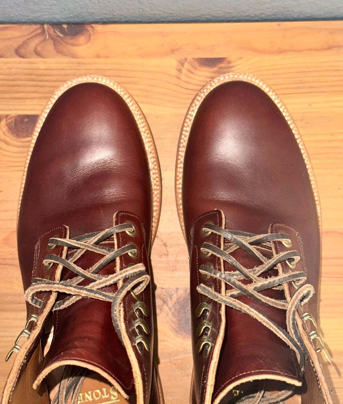 Photo by sierraStyled on October 5, 2024 of the Grant Stone Diesel Boot in Horween Color 8 Chromexcel.