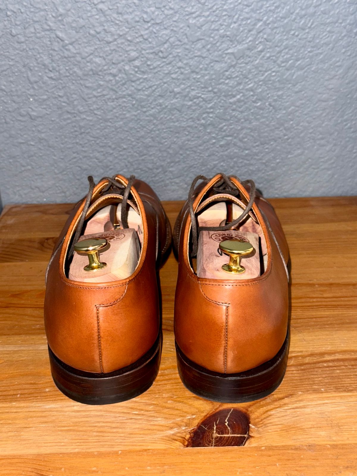 Photo by sierraStyled on October 3, 2024 of the Grant Stone Cap Toe Oxford in D'Annonay British Tan Calf.