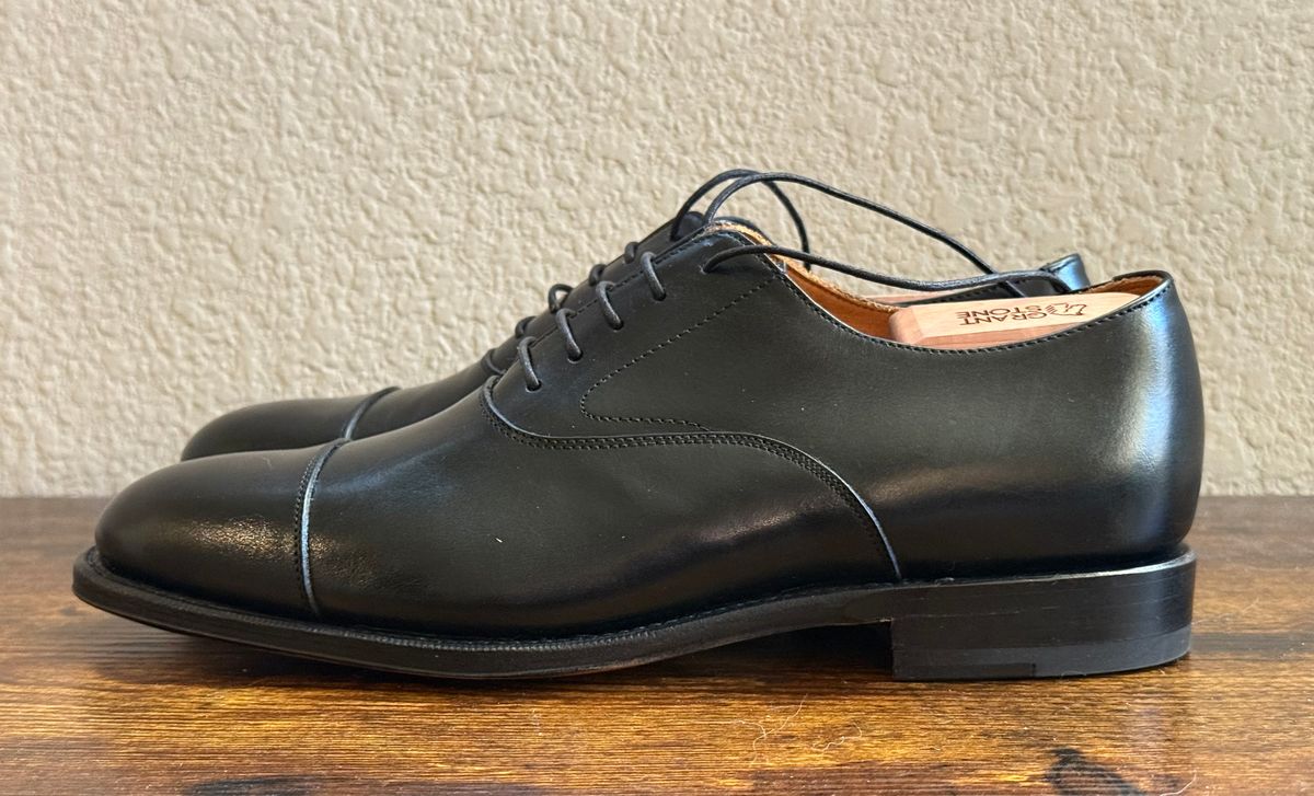 Photo by sierraStyled on November 15, 2025 of the Meermin Cap Toe Oxford in Zonta Black Calf.