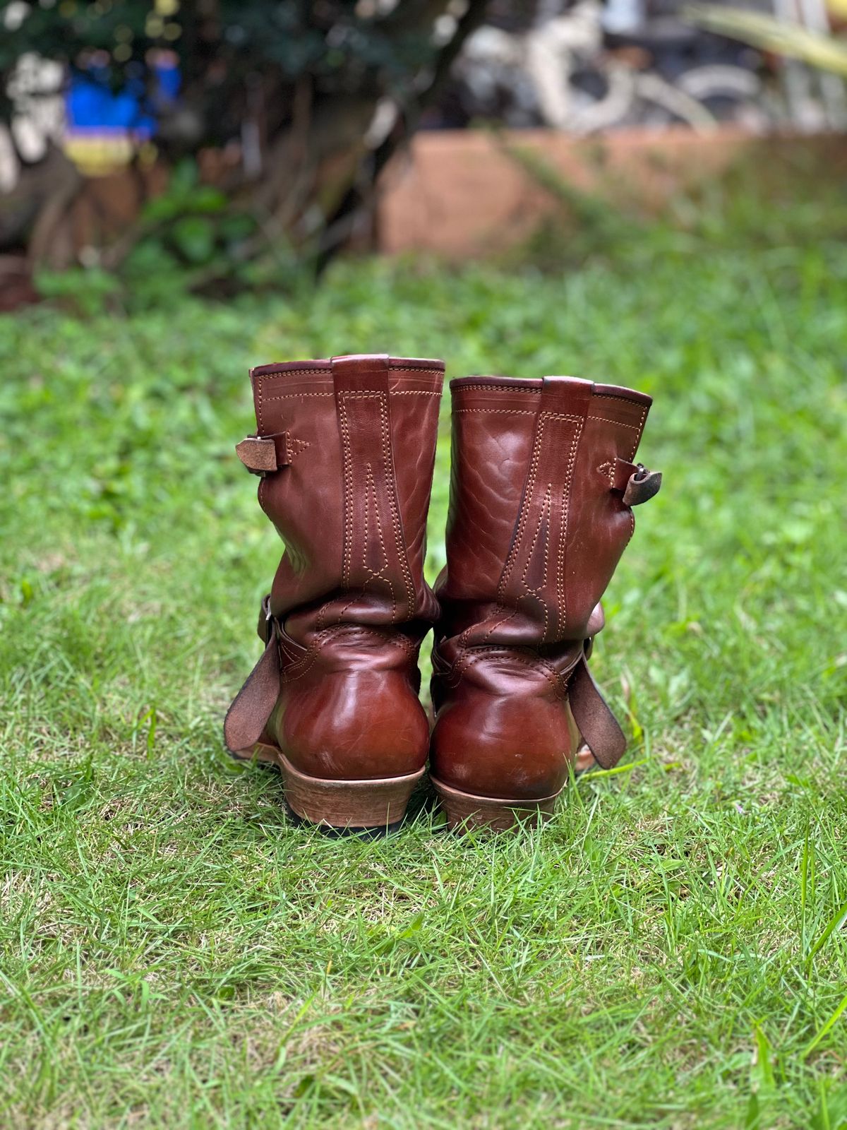 Photo by bangbenana on January 3, 2026 of the Briselblack The keeper ‘Type 3’ Engineer Boots in Maryam Toscanello TPR Horsebutt.