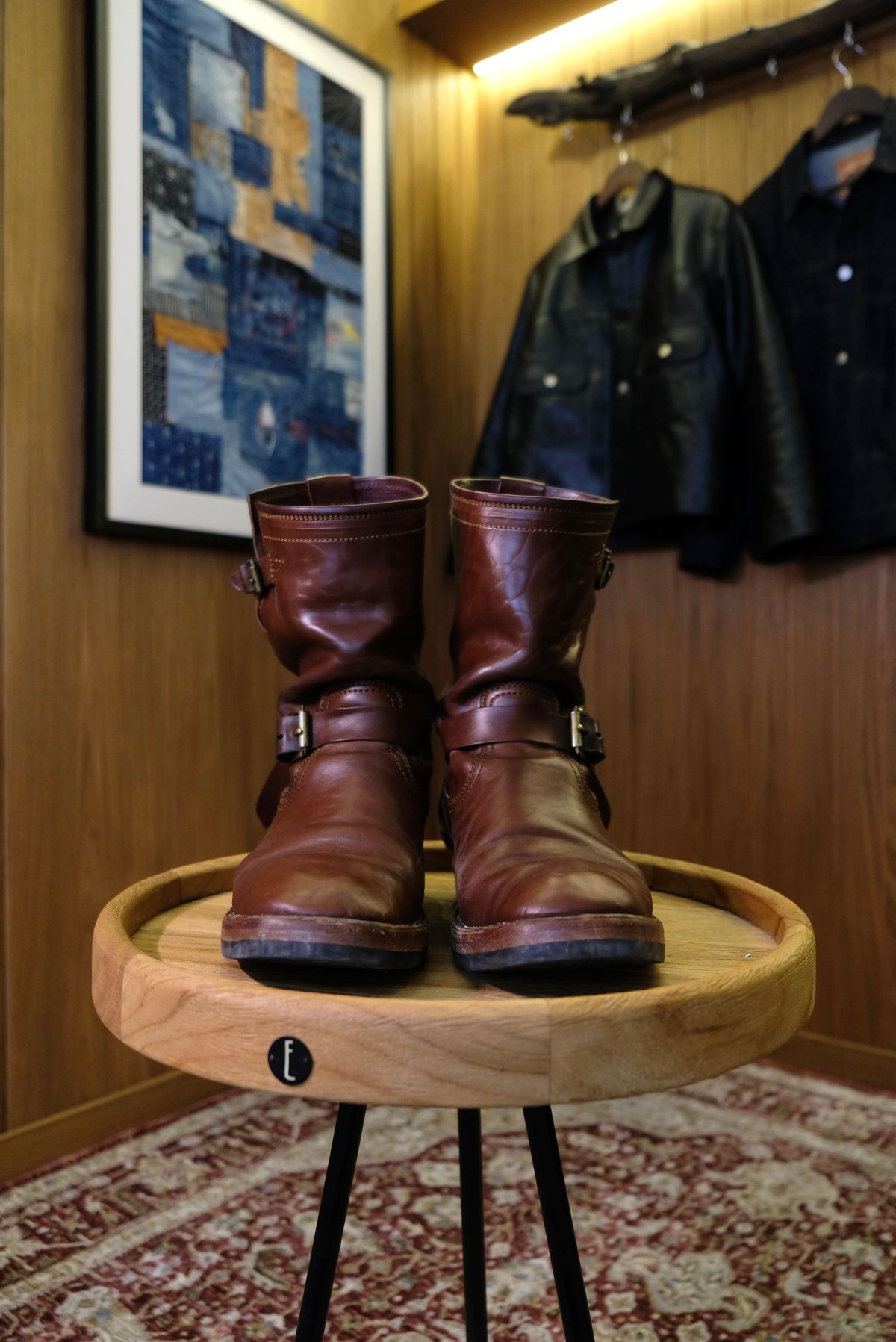 Photo by bangbenana on February 4, 2026 of the Briselblack The keeper ‘Type 3’ Engineer Boots in Maryam Toscanello TPR Horsebutt.