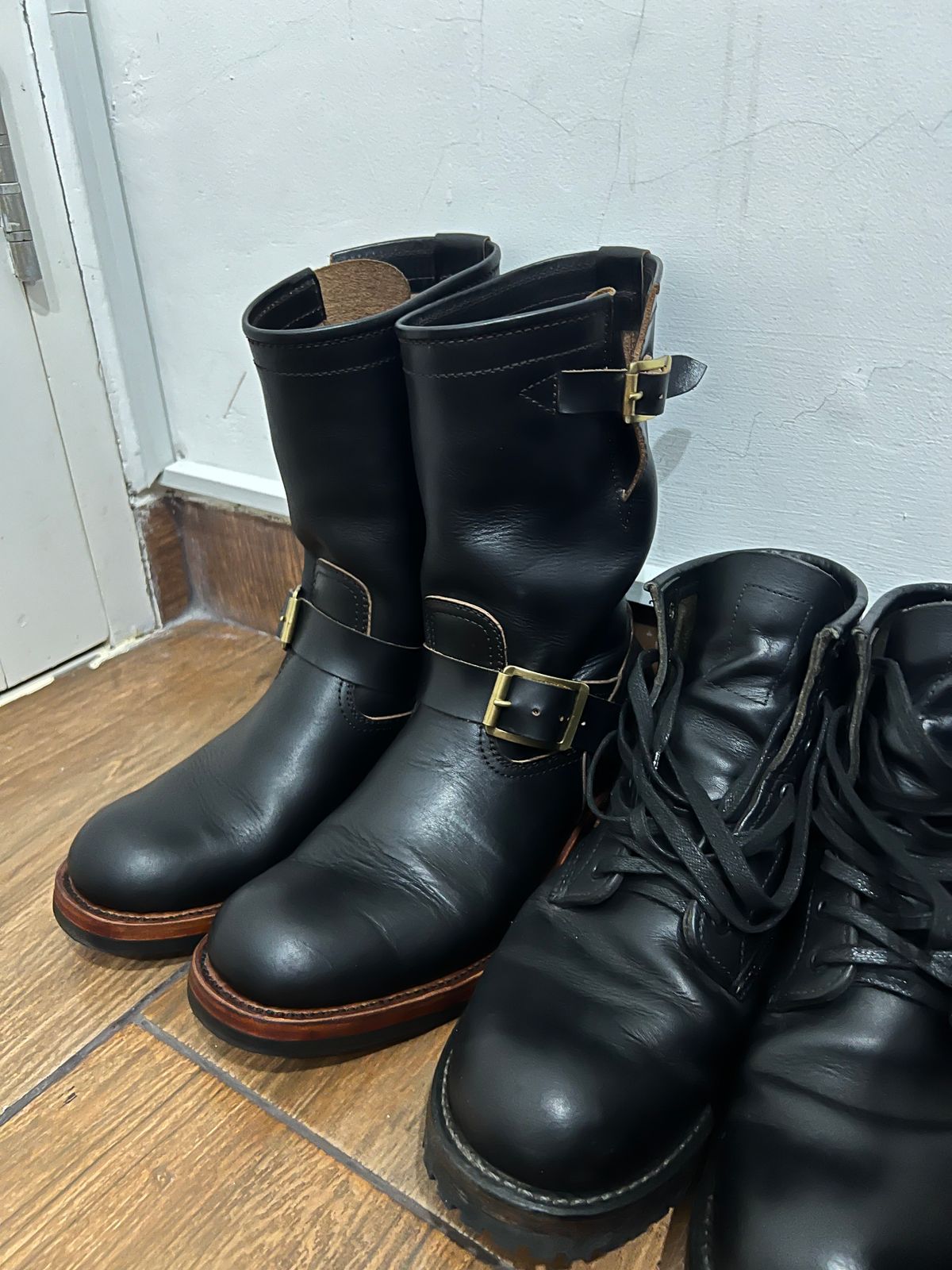 Photo by bangbenana on June 29, 2025 of the Briselblack The Keeper 'Type 2' Engineer Boot in Indonesian Black Teacore.