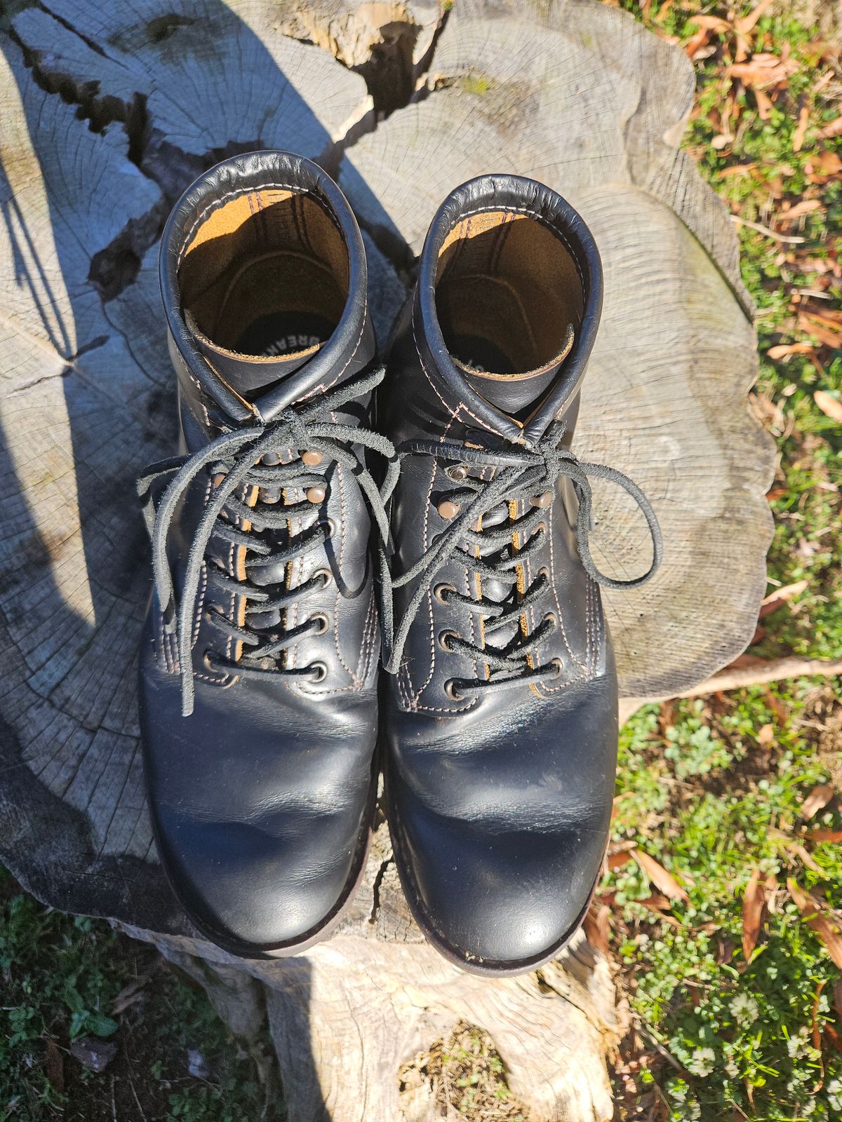 Photo by SerdnaandreS on January 1, 2025 of the Red Wing Beckman Flatbox in S.B. Foot Black Klondike.