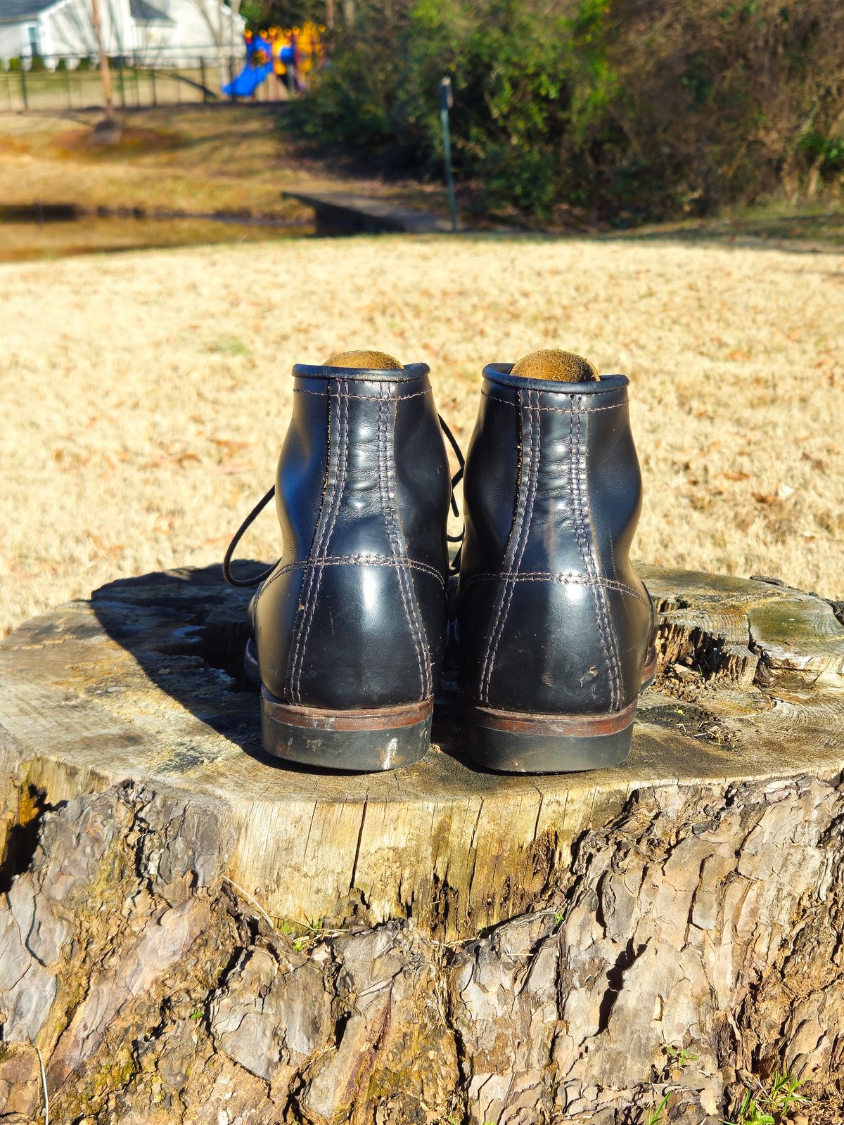 Photo by SerdnaandreS on February 3, 2025 of the Red Wing Beckman Flatbox in S.B. Foot Black Klondike.